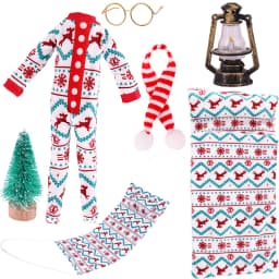 Christmas Doll Accessories Set For Babi 30 CM Doll Clothes Dress For Elf Doll,Toys For Girls,Free Shipping,Christmas Gift