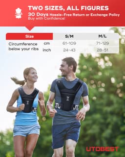 UTOBEST UTR111 Lightweight Running Vest with Led Light Mobile Phone Bag for Training