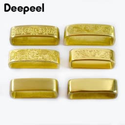 1Pc Deepeel 35/40mm Pure Copper Man Belt Buckle Ring Metal Solid Brass Waistband Loop Clasp Men Belts Leather Crafts Accessories