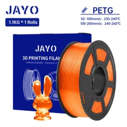 JAYO 1.1KG PETG Filament 1.75mm PETG 3D Printer Filament Fit Most FDM 3D Printer Neatly Wound 3D Printing Materials