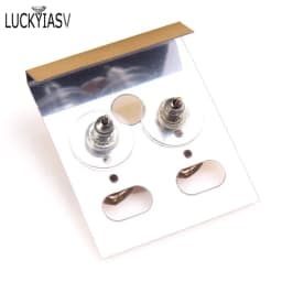 100pcs/lot Plastic DIY Jewelry Display Accessories Earring Hanging Card Earring Stud Showing Holder Card Showcase