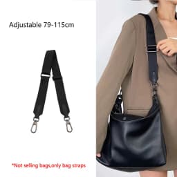 Canvas Shoulder Strap For Longchamp Hobo Replacement Black Grey Wide Crossbody Strap For Woman Handbag Removable Bag Accessories