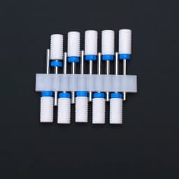 10pcs Ceramic Nail Drill Bits Set Milling Cutter for Electric Manicure Bit Flame Corn Files Pedicure Machine Polish Accesoires