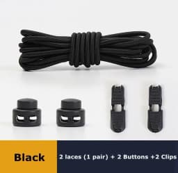 No-Tie Elastic Shoelaces Stretch Laces with Press Lock for All Shoes Quick Wear in 1 Second Hiking Sport Lazy Laces Multi Colors