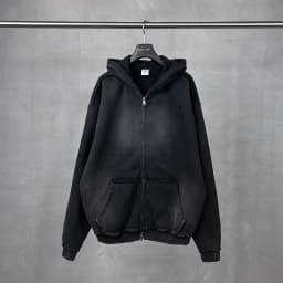 Men's Zip Up Hoodies Y2k Distressed Washed Oversize Cardigan Hoodie Plus Plush Tie-dye Fraying Hooded Sweatshirt Autumn Winter
