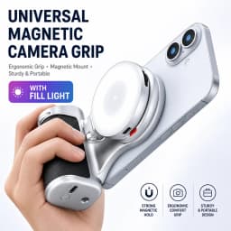 TELESIN Pro Shot Magnetic Camera Grip Bluetooth Shutter Zoom Dial for IPhone 18 17 16 15 14 13 12 Huawei Samsung Xiaomi Android