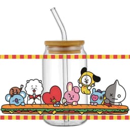 Popular Korean oppa groups easy peel waterproof Party DIY Decals 3D transfers uvdtf tumbler stickers 16oz uv dtf cup wraps