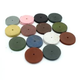 14 Pieces Rubber Polishing Wheels for Dremel Rotary Tool Mixed Color 22mm Abrasive Wheel Jewelry Tools