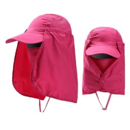 Men Women Wide Brim Sun Protection Hat with Neck Flap for Spring Summer Hiking Fishing UPF 50+ UV Protection Outdoor Cap