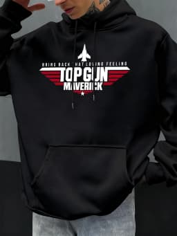 Top Gun Maverick Design Men Hoodies Oversized Comfortable Hoodie Pocket Fleece Streetwear Autumn Fashion Casual Pullover