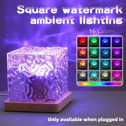 16 Colors Ocean Wave Projector Light Mood Lighting Bedroom Night Light Ambient Cube Luminorthe Playroom Living Room Decorative