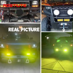 Long Range LED Work Light Bar 4X4 Offroad Led Headlights 12-24V Amber Spotlights Driving Fog Lamp for Tractors Truck Motorcycle