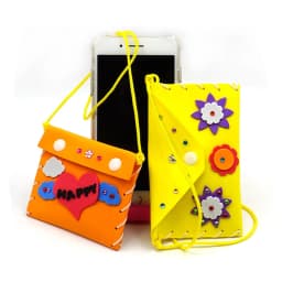 5PCS Sew Your Own Purses Sewing Bags Kit Girls Beginners Supplies Party Favors Group Activities Project Toy Gift