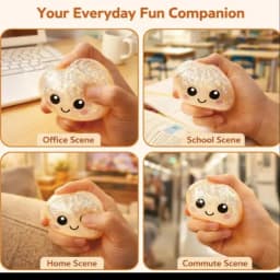 Hot Mini Glitter Dumpling Pressure Ball Sensory Squeeze Toy Realistic Steamer Bun Stress Reliever Soft Pinch Decompression Gifts