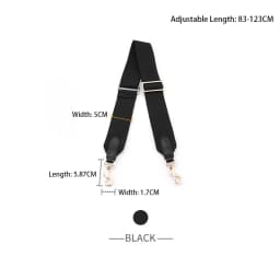 Wide Shoulder Strap Canvas Bag Strap Lengthened Slung Adjustable Strap Durable Replacement Bag Belt Bag Accessories