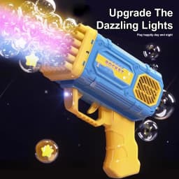 42 hole bubble gun toy children's light bubble gun holiday gift birthday party outdoor activities without battery bubble water