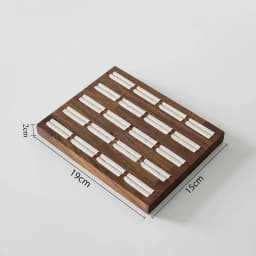 Walnut Ring Display Plate Jewelry Display Stand Black Beige Ring Holder Jewelry Bottom Storage Organizer Photography Props