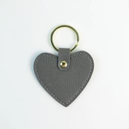 Print name free creative simple gift personalized PU heart-shaped keychain multi-color car keychain bag pendant