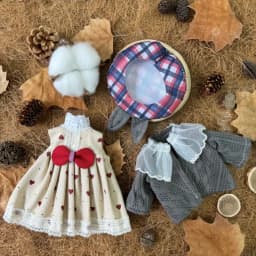 BJD Doll Clothes 30cm 1/6 Scale Winter Dress and Cute Hat Accessories for Girl's Gift Outfit