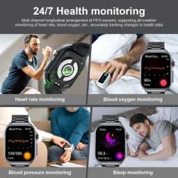 Smart Watch ET585 Men AMOLED ECG Blood Compositoin Health Monitoring Bluetooth Call Women Sports Fitness Tracker Smartwatch