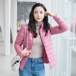 2026 Winter Women's Light Down Hooded Jacket,Red Blue Khaki Green Available,European Size S-XXL,Women Coats