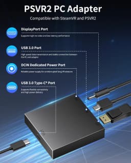 AOLION PS5 VR2 PC Converter Adapter Kit - Virtual Reality Gaming Adapter for PS5 to PC