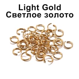 300pcs/lot 6 8 10 mm Metal Colorful Single Loops Open Jump Rings Split Rings Connectors For DIY Jewelry Making Findings Supplies