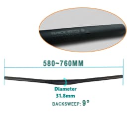 Raceface Next MTB Handlebar 9 Degree Full Carbon Mountain Bike Handlebars 31.8mm Carbon Handlebar Matte Black Bike Accessories