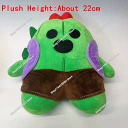 10cm-25cm Cartoon Cosplay Brawler Spike Plush Toy Cotton Pillow Dolls Cute Game Character Game Peripherals