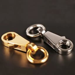 CRAZYSMITH 1PCS Stainless Steel Swivel Snap hook Lobster Clasps Trigger KeyChain Vacuum Plating Gold/Silvery Bag accessories