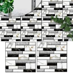 10/20/30PCS Self-Adhesive 3D Brick Wall Panels -0x30cm Waterproof Vintage Style for Bathroom Fireplace Decor Installation