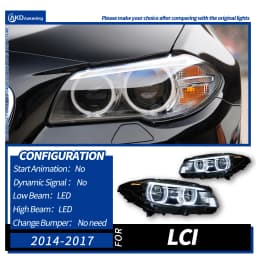 AKD Car Styling Head Lamp for BMW F10 Headlights 2010-2017 520i 525i 530i F11 LED Headlight Projector DRL Automotive Accessories