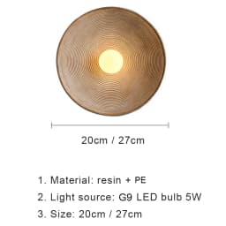 Nordic LED Wall Lamp Wabi-sabi Style Retro Wall Light Indoor Lighting Room Decor Sconces For Bedroom Bedside Hotel Corridor
