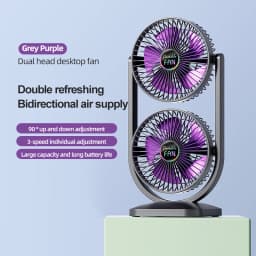 USB Charging Desktop Fan Portable Rotatable Desktop Electric Fan Suitable For Outdoor Picnic Student Dormitory Office Home Use