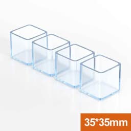 10Pcs Round / Square Rubber Floor Protectors Chair Leg Caps Pads Furniture Feet Non-Slip Covers Leveling Feet Home Decor