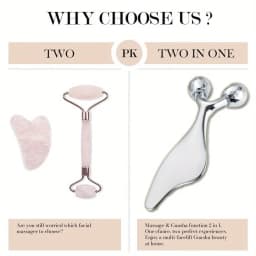2 IN 1 3D Facial Massager & Gua Sha Massage Tool Cold Roller For Face Eyes Chin Lift Tightening Skin Tool Sculpting Beauty Tools