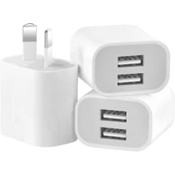 1/3/5/10pcs Universal 5V 2.1A Charger AU Plug Adapter Cell Phones Dual Port Power Plug Standard Wall Adapter For Mobile Phone