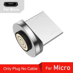 USLION 540 Rotate 3A Magnetic Cable Fast Charging Micro USB Type C Cable For iPhone Xiaomi Samsung Charger Wire Cord USB Cable