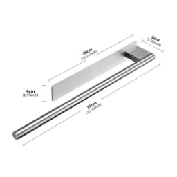 Wall-Mounted No Drilling Towel Rack Stainless Steel Self Adhesive Single Bar Double Bar Bath Towel Pole Bathroom Storage Shelf