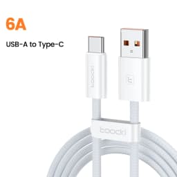 Toocki 6A Super Charger USB to USB C Cable for iPhone 17 16 Samsung Huawei 1/2/3/5Pcs 100W Type C Fast Charging Phone Data Cord