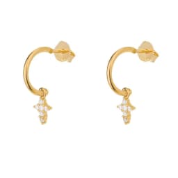 CRMYA Gold Silver Filled Hoop Earring CZ Zircon Heart Higgle Stud Earrings For Women Jewelry Earings Wholesale Aretes De Mujer