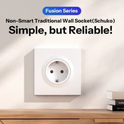 SONOFF WS01STPF-E Fusion Series Non-Smart Traditional Wall Socket Type F Fire Resistant Protection Moisture Ready Durability