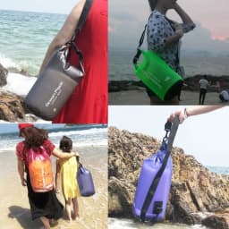 2/5/10/15/20L PVC Waterproof Swimming Bag Dry Sack Waterproof Floating Dry Gear Bags For Boating Fishing Rafting Swimming