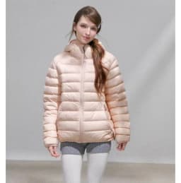 Lightweight Puffer Jacket Women Slim Fit Quilted Thin Winter Coat Hooded Casual Warm Inner Down Outerwear Cotton Parkas куртка