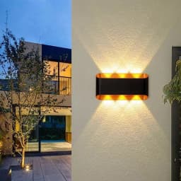 Waterproof IP65 Outdoor Wall Light Aluminium 10W LED Wall Lamp Sconce Balcony Garden Decoration Lighting Lamp AC110V 220V