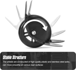 GUGULUZA Luggage Wheel Replacement Aircraft Password Box Directional Roller Wheel Maintenance Shock Absorption ST0019