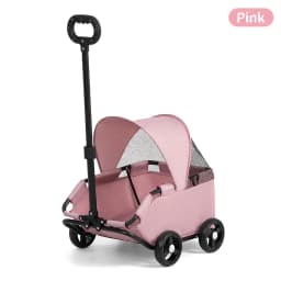 carrinho pet Luxury 4-Wheel Foldable Dog Cat Travel Stroller Foldable Lightweight Cross-Border Made From Mesh for Camping