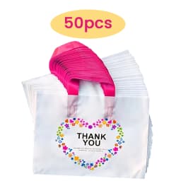 50/20pcs Gift Tote Bags - Reusable, Christmas Halloween, Store Retail, Clothes, Gifts, Shopping, Boutique, Cosmetics