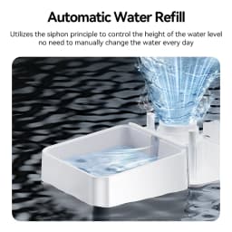 ROJECO 8.5L Automatic Pet Feeder Water Fountain WIFI APP Remote Control Smart Dog 5L Food Dispenser 3.5L Gravity Water Drinker 