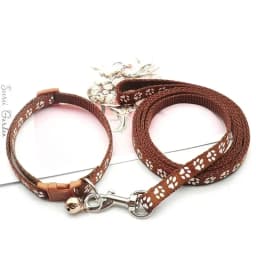 Dog Collar Leash Lead Nylon Adjustable Pet Leash Collar Dog Collar and Leash Set for Small Medium Large Dogs Puppy Pet Supplies
